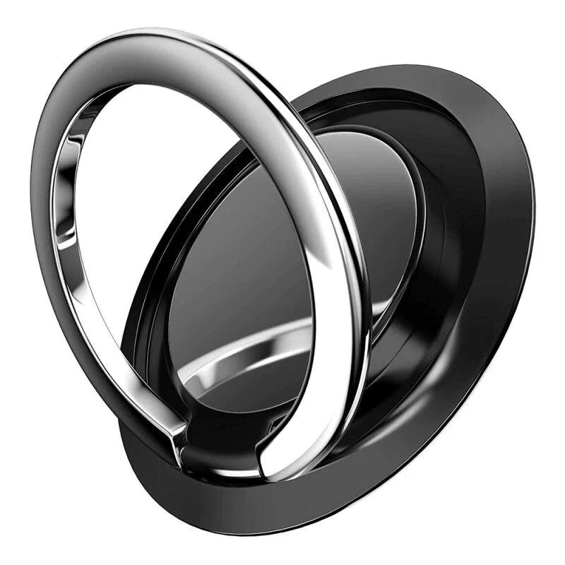360° Rotating Finger Ring Holder & Phone Grip – Magnetic Car Mount